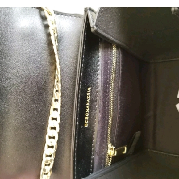 BCBGMAXAZRIA Evianna Black Lizard Bag - Picture 3 of 8